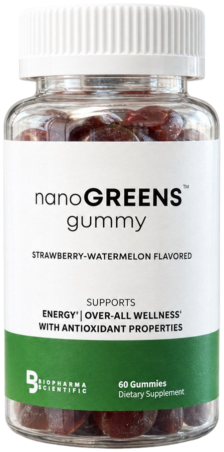 NanoGreens Gummies: Strawberry-Watermelon