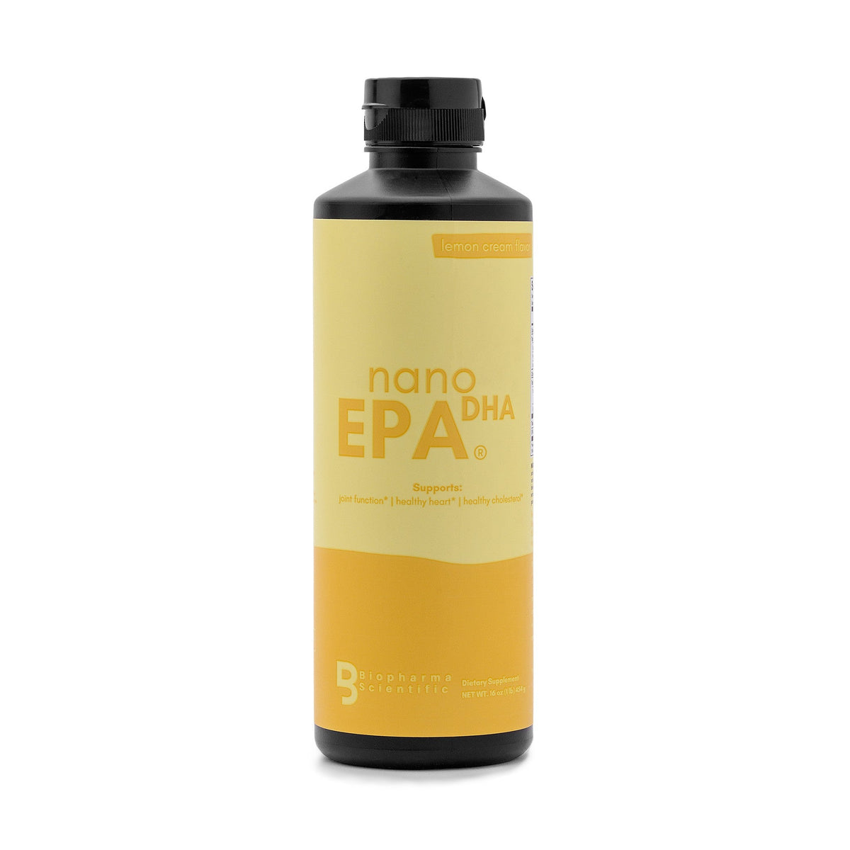 nanoEPA lemon liquid fish oil bottle