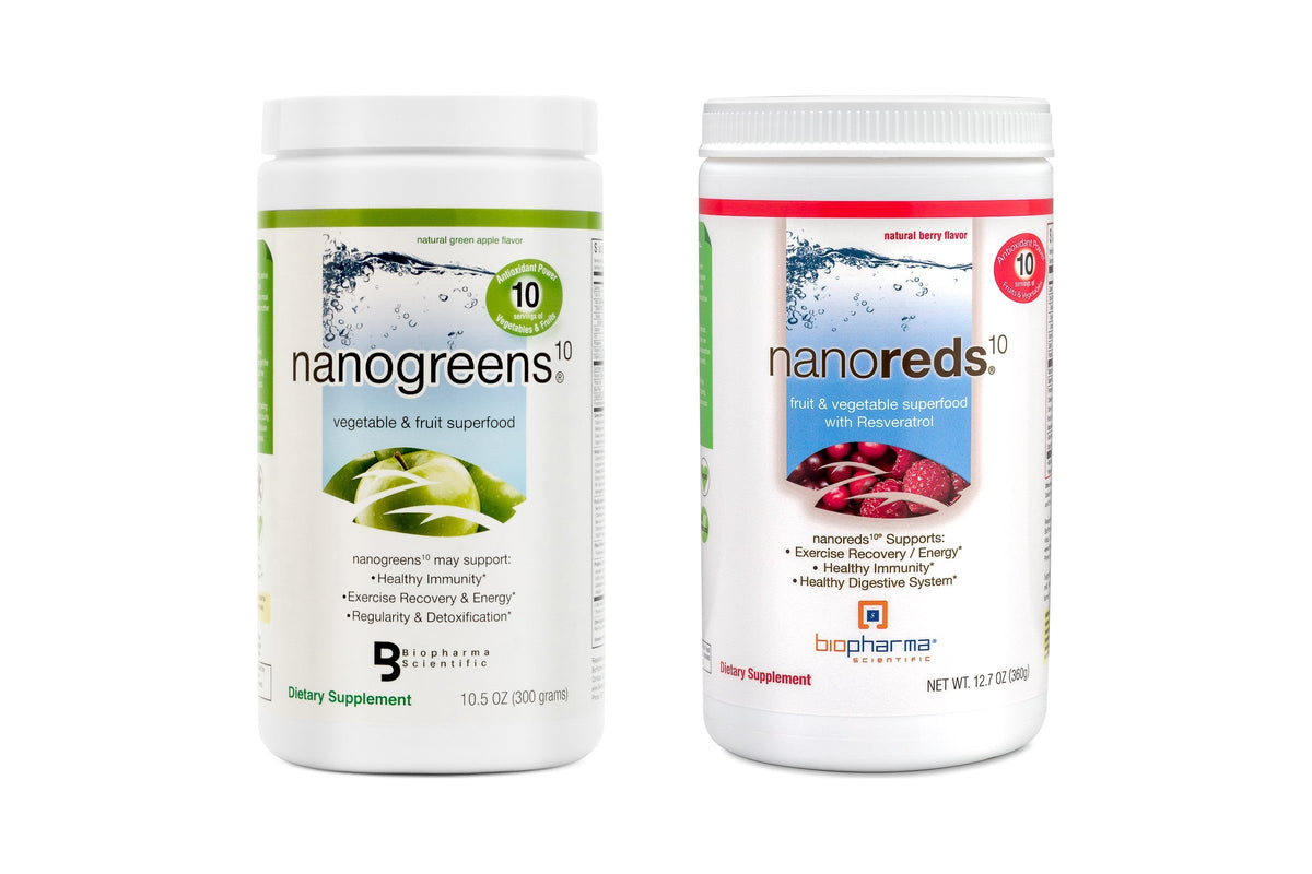 NanoGreens10 and NanoReds10 tubs