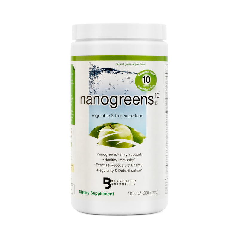 NanoGreens Green Apple - 300 g bottle front