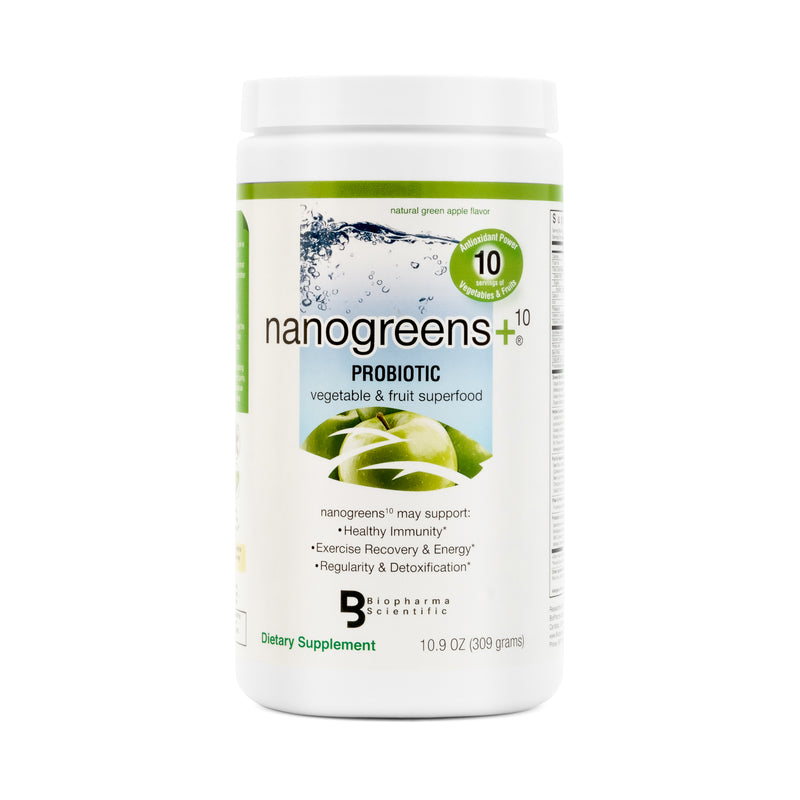 nanogreens+ probiotic: green apple